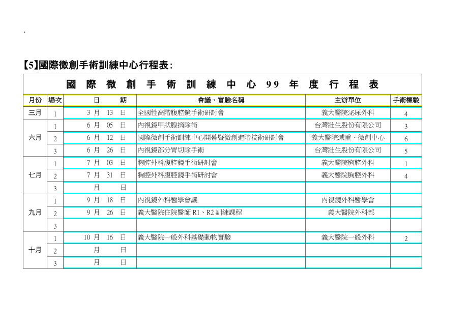 国际微创手术训练中心行程表.docx_第1页