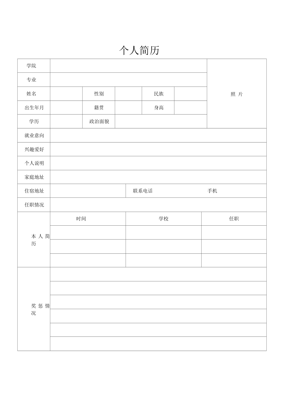 大学辅导员简历模板.docx_第2页