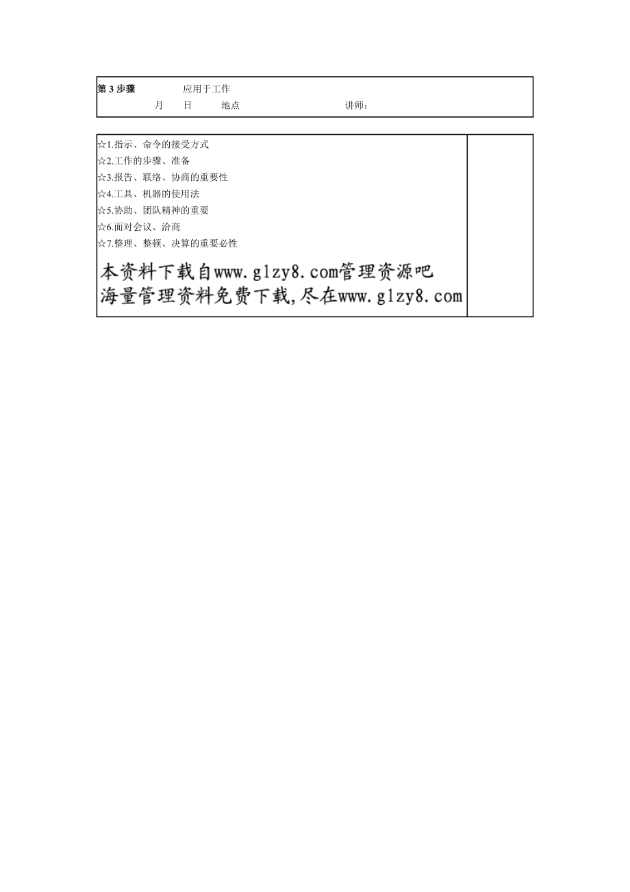 新进员工教育内容检查表.docx_第2页