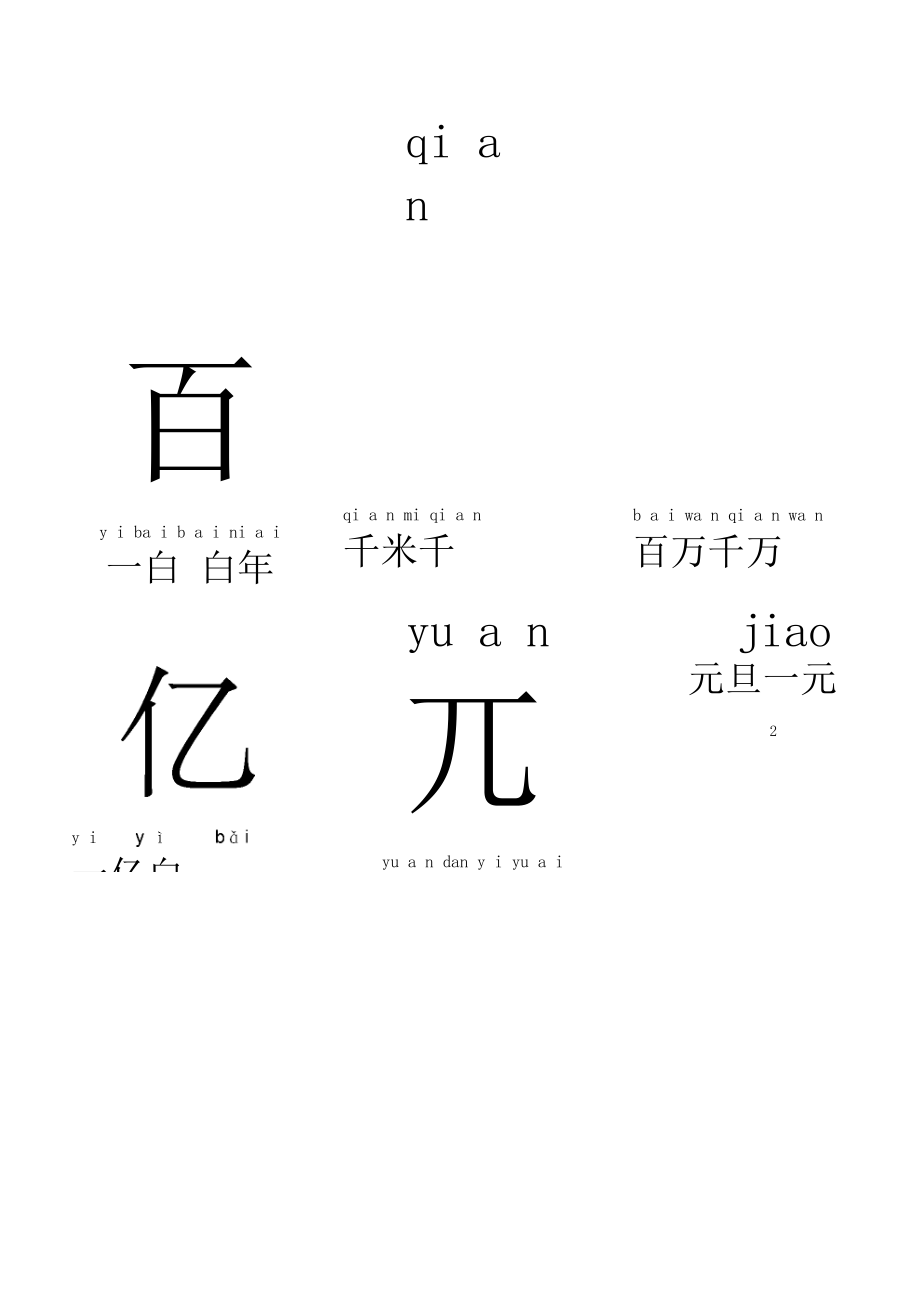 学前幼儿生字卡片带拼音组词可打印.docx_第3页