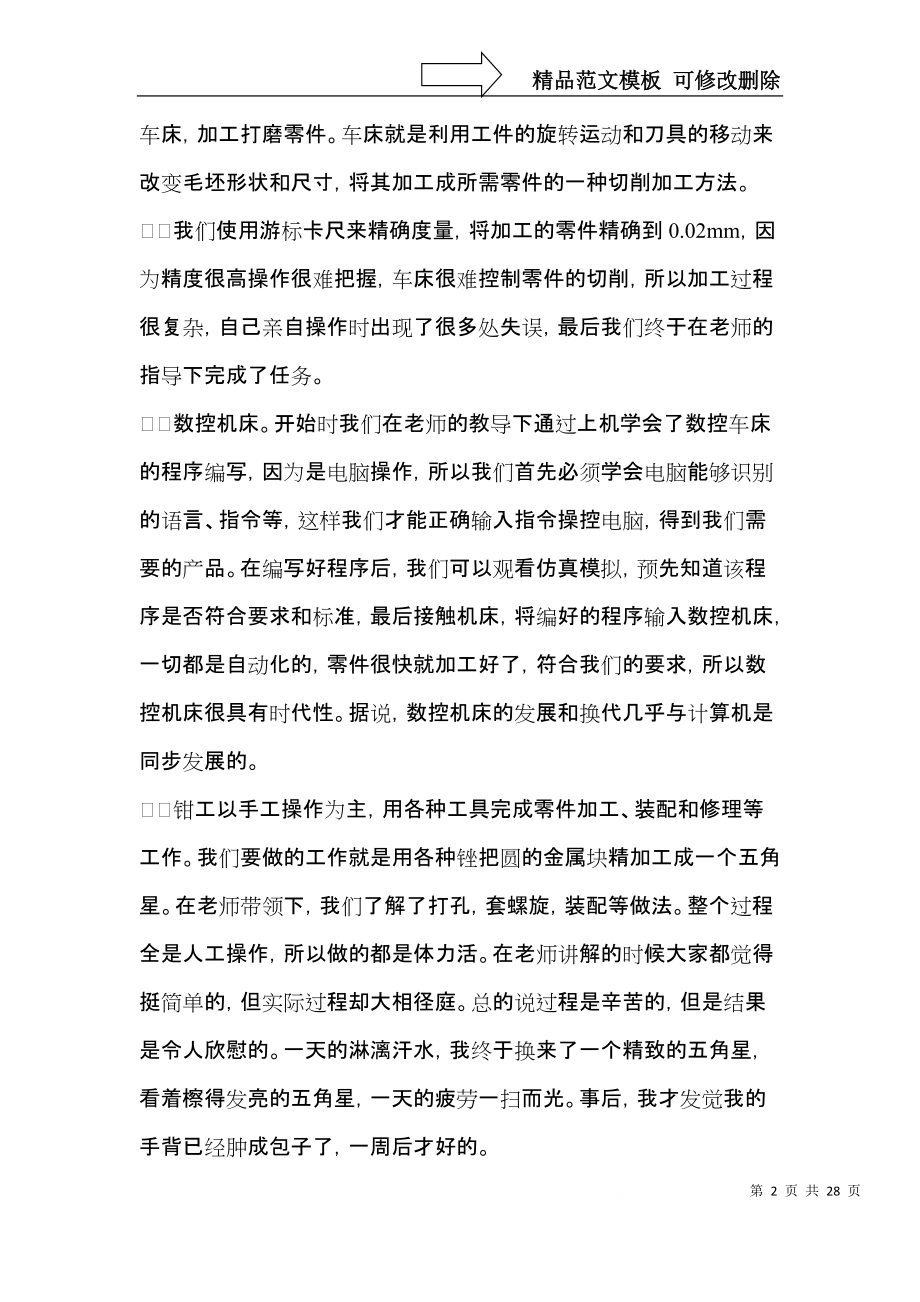 关于金工实习心得体会锦集七篇.docx_第2页