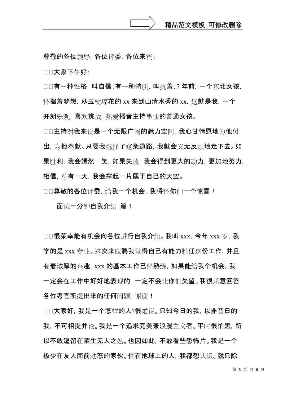 关于面试一分钟自我介绍集合7篇.docx_第3页