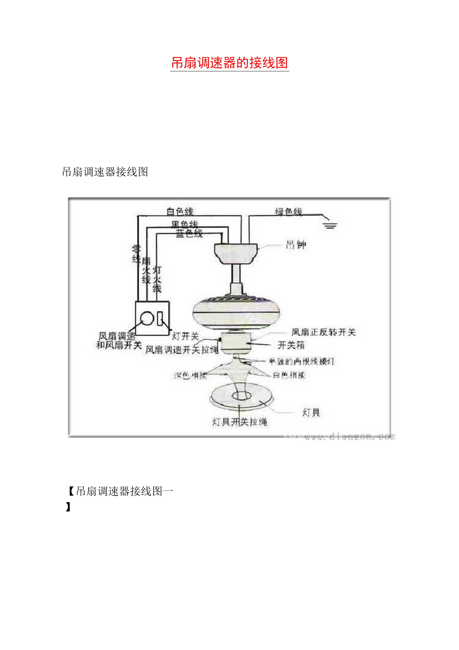 吊扇调速器的接线图.docx_第1页