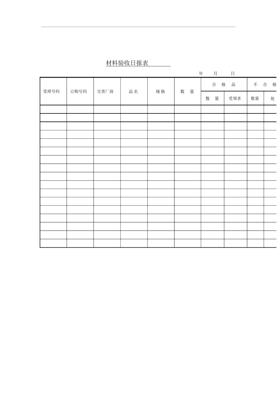 材料验收情况日记录表.docx_第1页