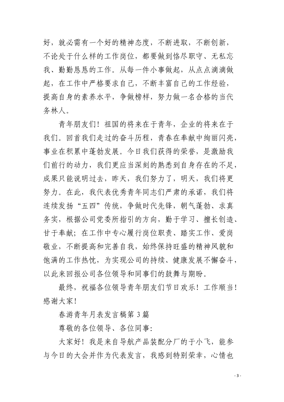 踏青青年代表发言稿.docx_第3页