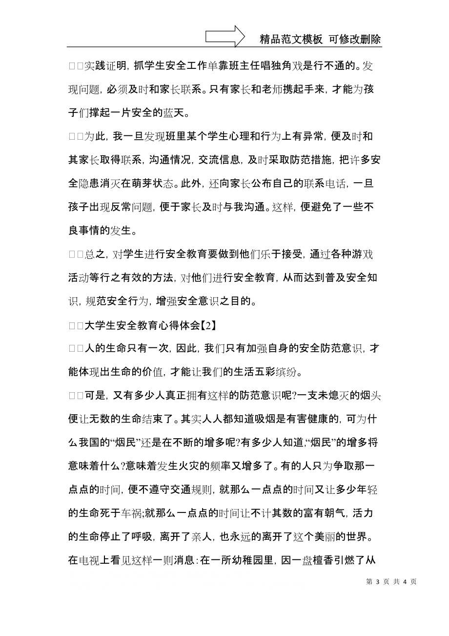 大学生安全教育心得体会两篇.docx_第3页