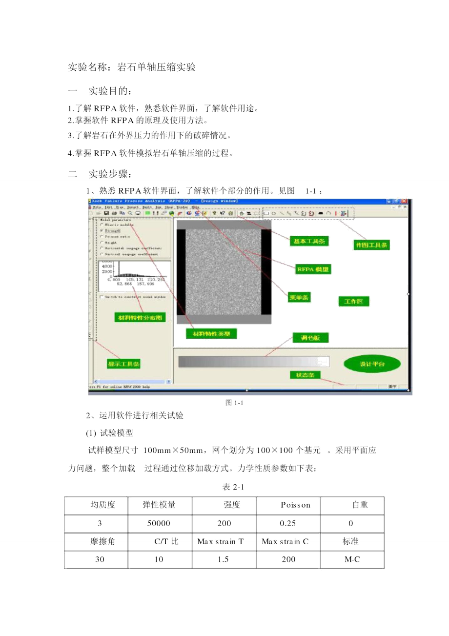 岩石单轴压缩实验.doc_第1页