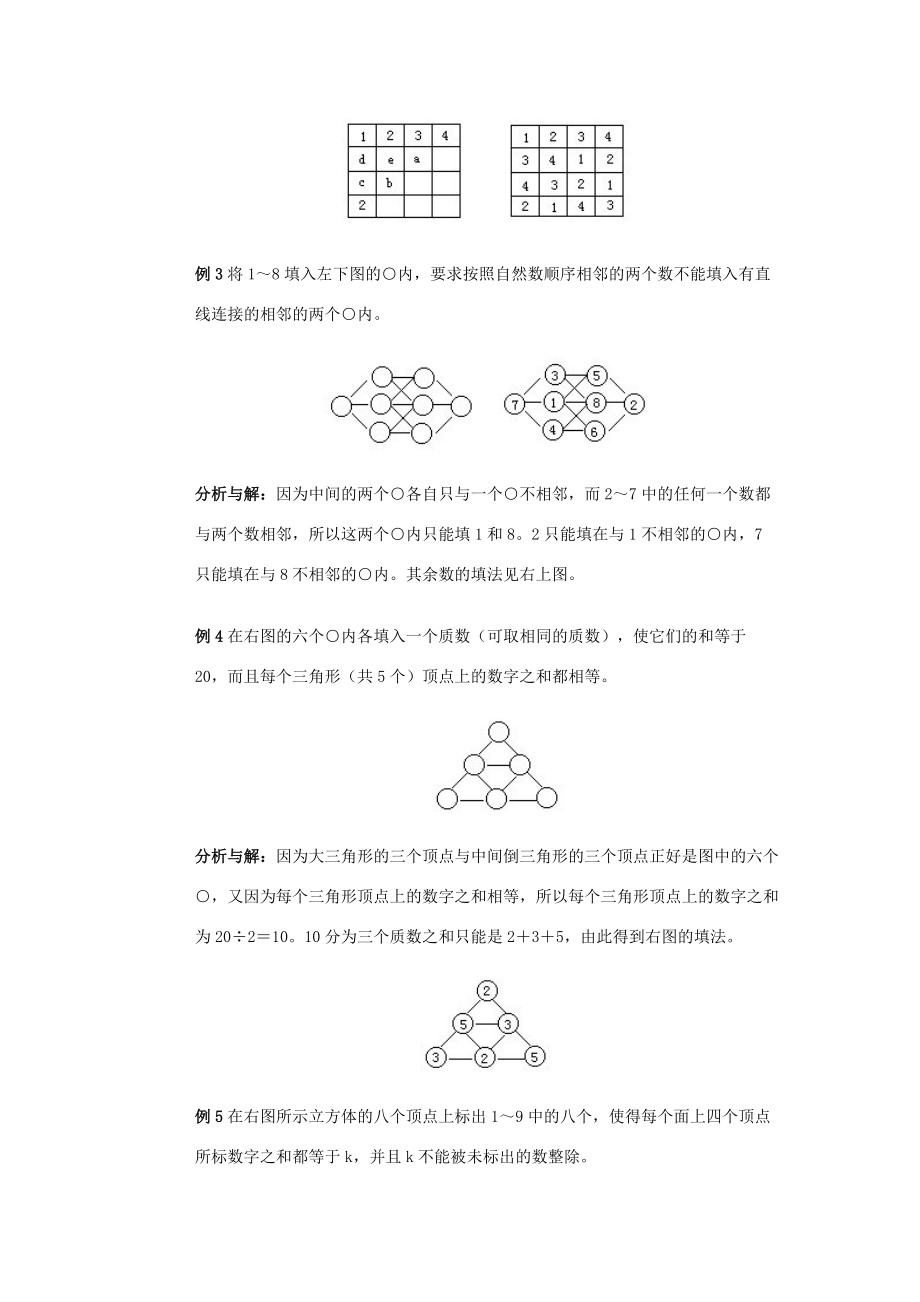 四年级奥林匹克数学基础资料库 第18讲 数阵图（三） 试题.doc_第2页