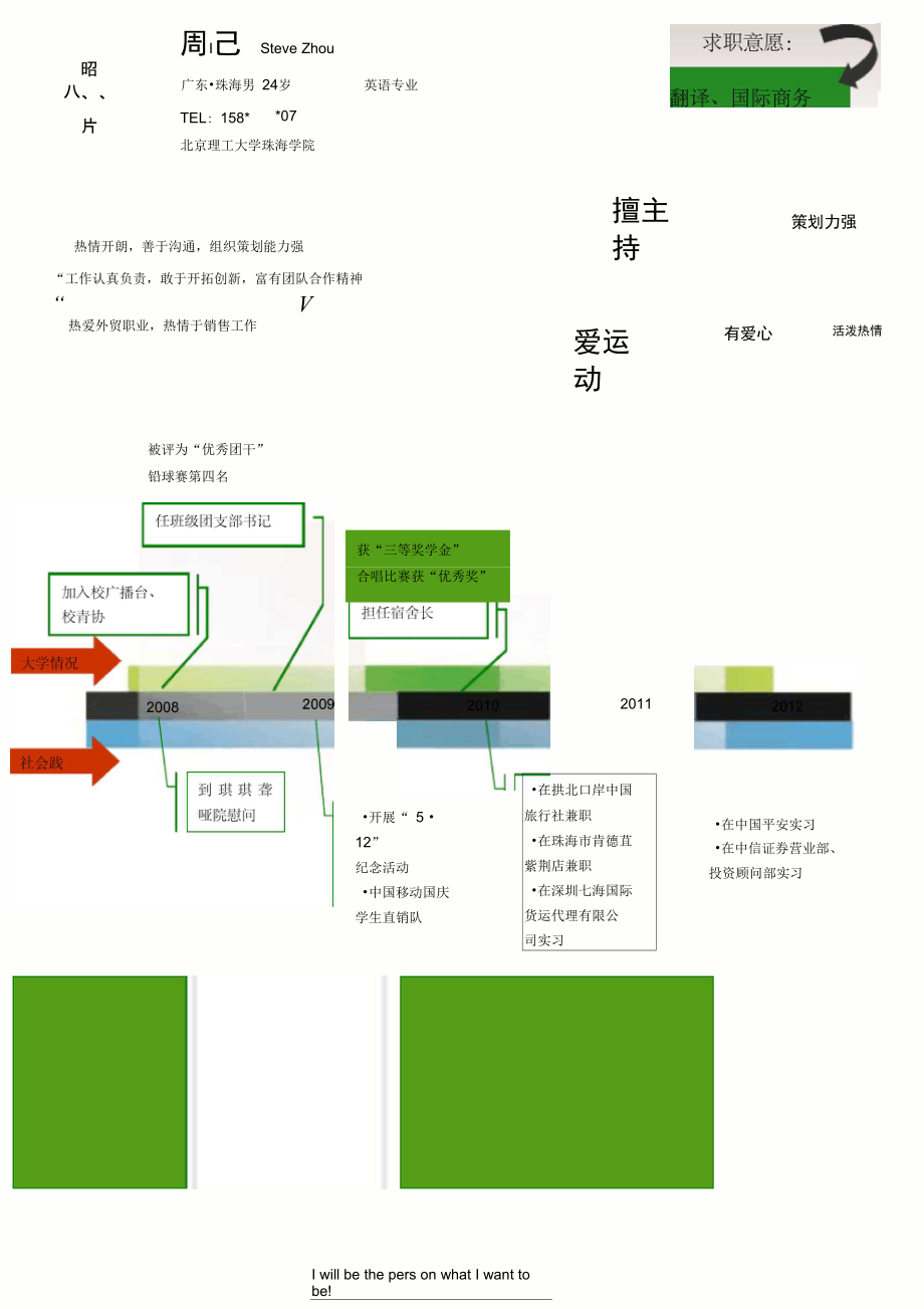 实用美观的个人简历范本(69).docx_第1页