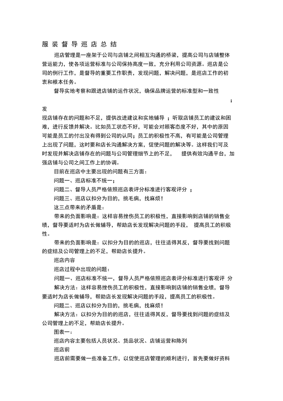 服装督导巡店总结.doc_第1页