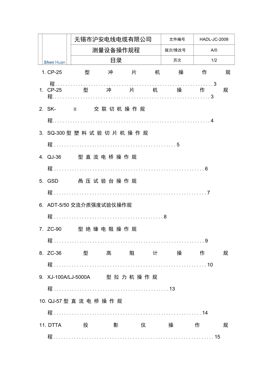 测量设备操作规程.doc_第1页