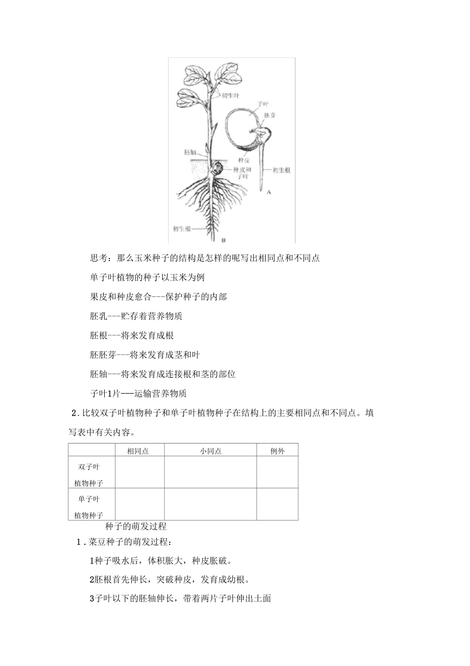 导学案1种子萌发的过程.docx_第2页