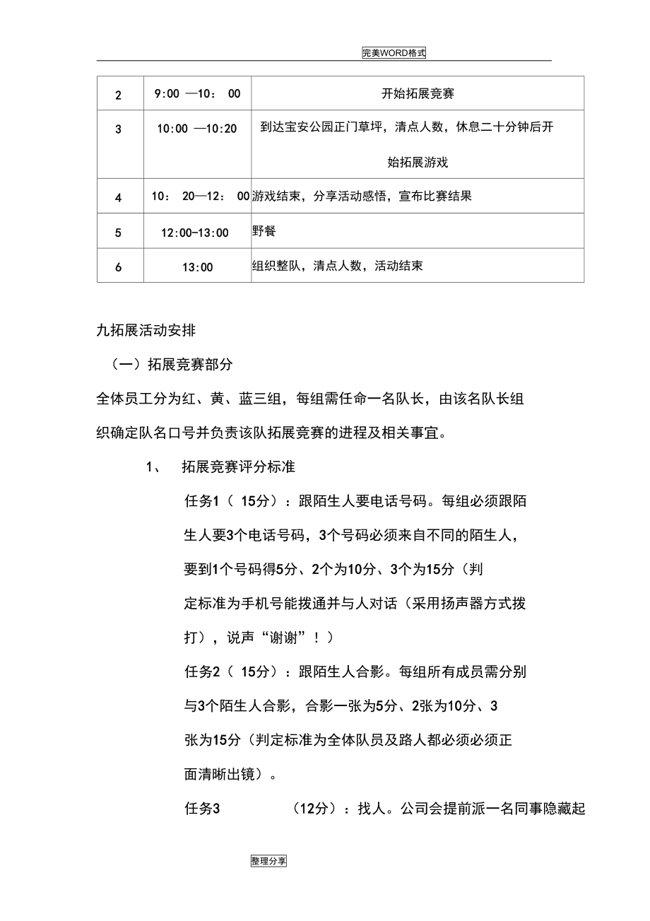 公司户外拓展活动方案说明.doc_第2页