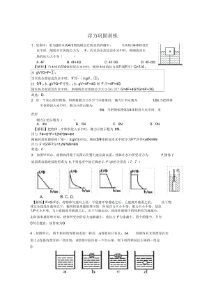 浮力巩固训练.docx