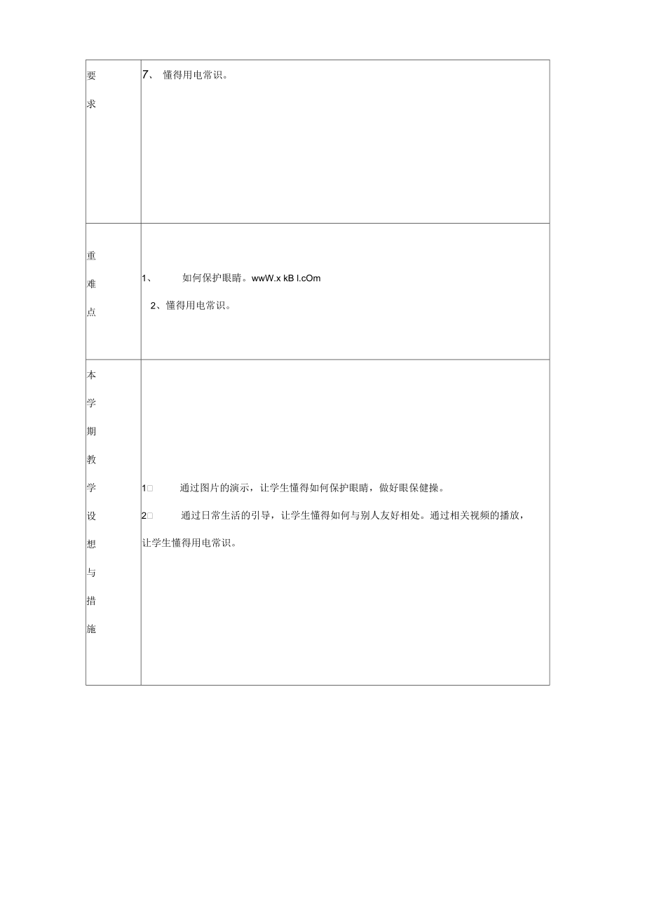 二年级健康教育教学计划进度表.docx_第2页