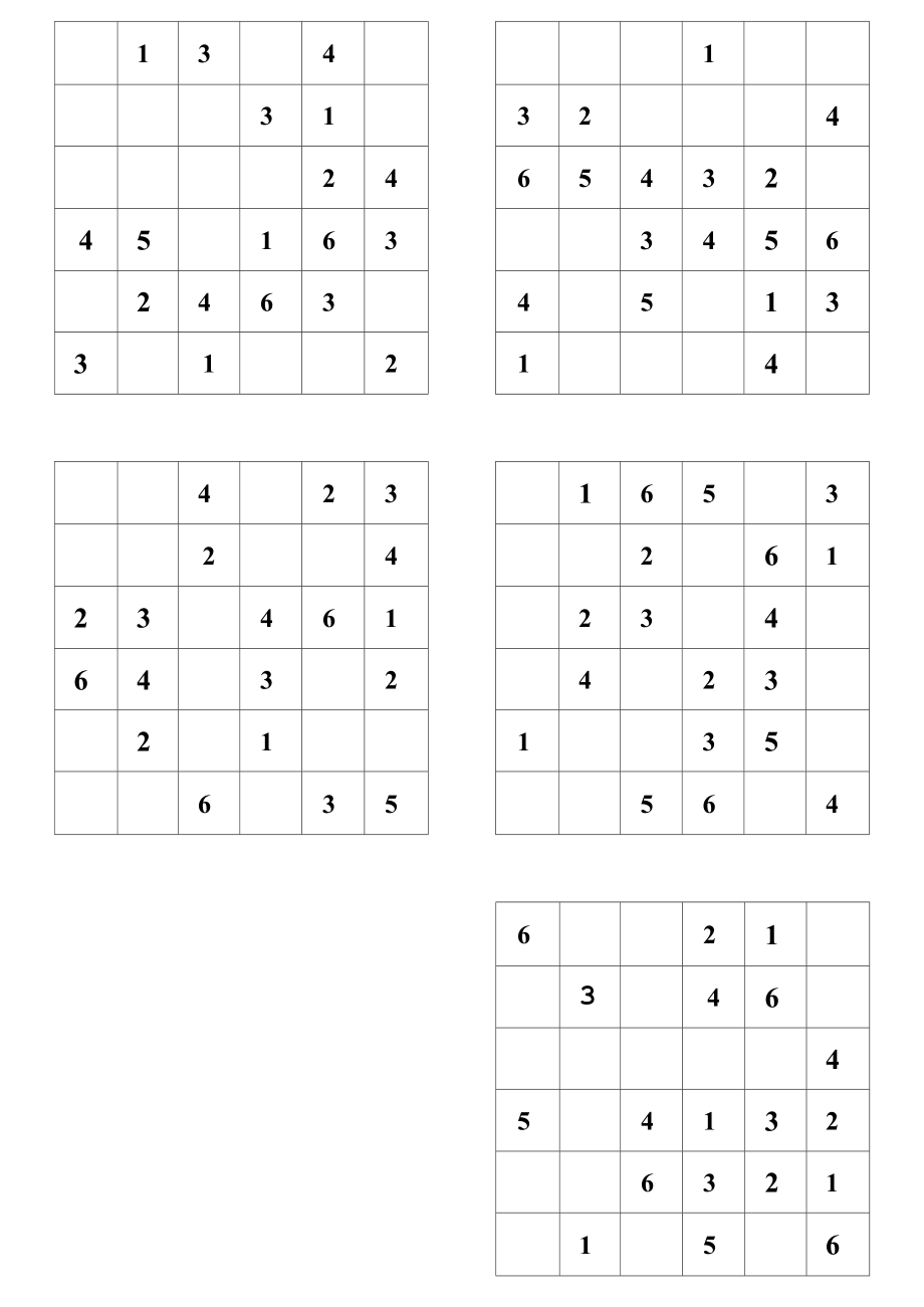 二年级六宫格数独练习题.docx_第3页