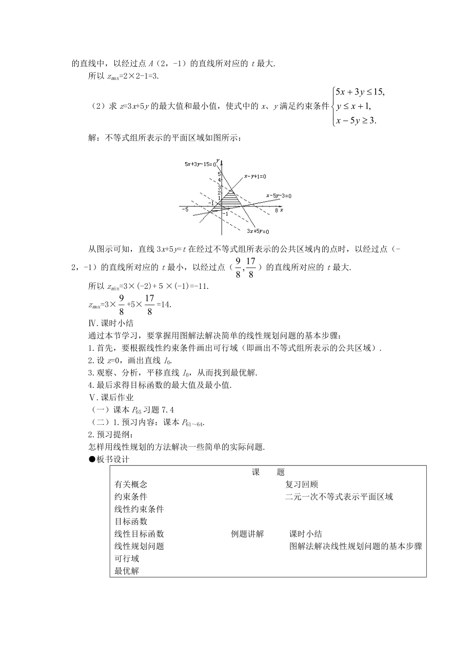 高二数学 上学期简单的线性规划简单线性规划问题的向量解法例题解析.doc_第3页