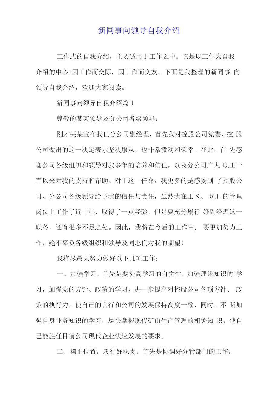 新同事向领导自我介绍.doc_第1页