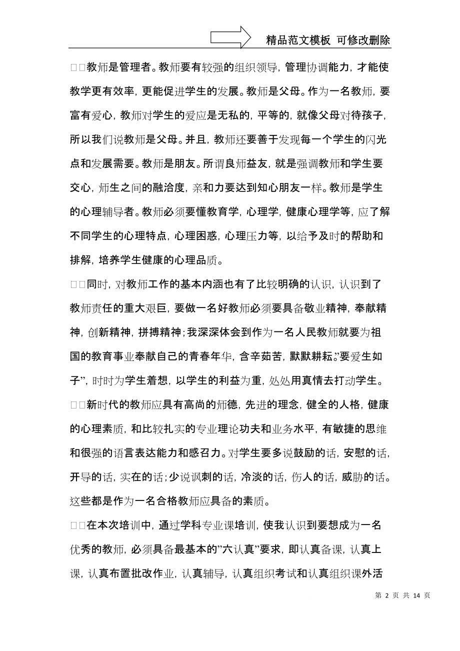 教师培训心得体会锦集6篇.docx_第2页