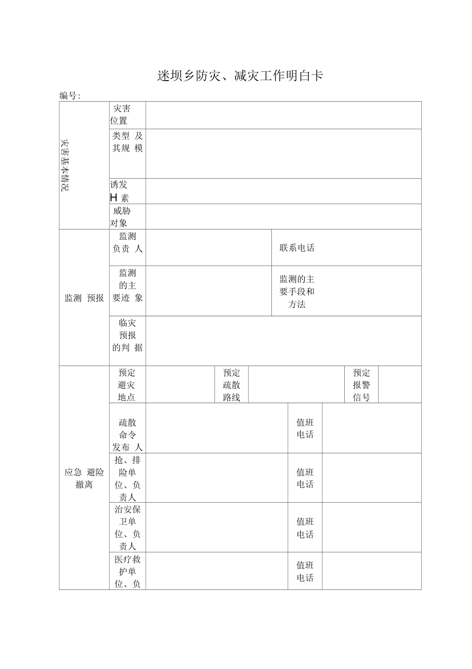 防灾减灾工作明白卡.docx_第1页