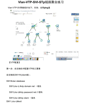 Vlan-VTP-SVI-STP-链路聚合练习.docx