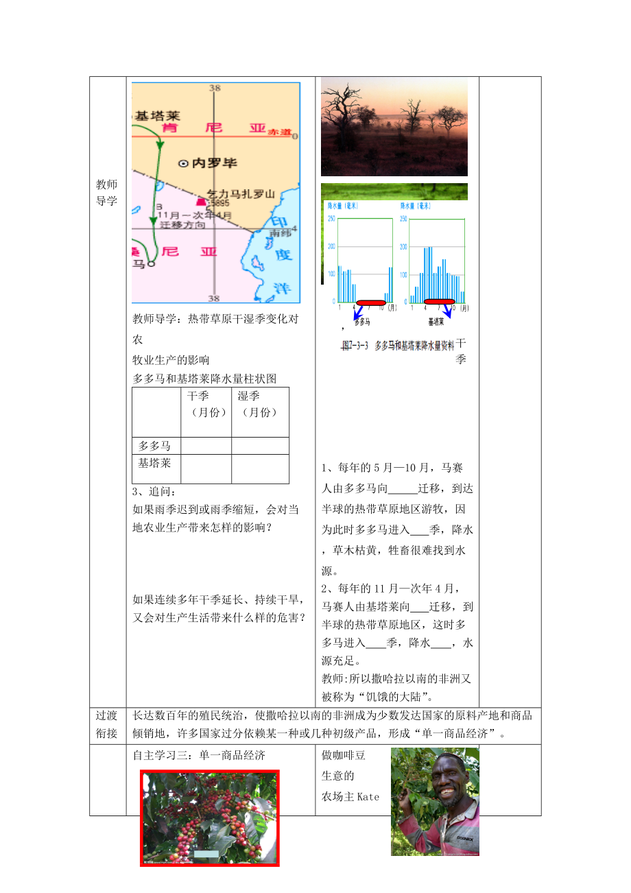 最新2021学年七年级地理下册7.3撒哈拉以南的非洲教案（新版）商务星球版.doc_第3页