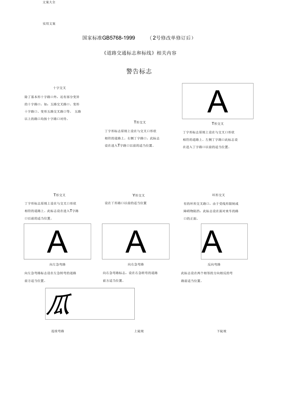 道路交通标志和标线(新颖、全面).docx_第1页