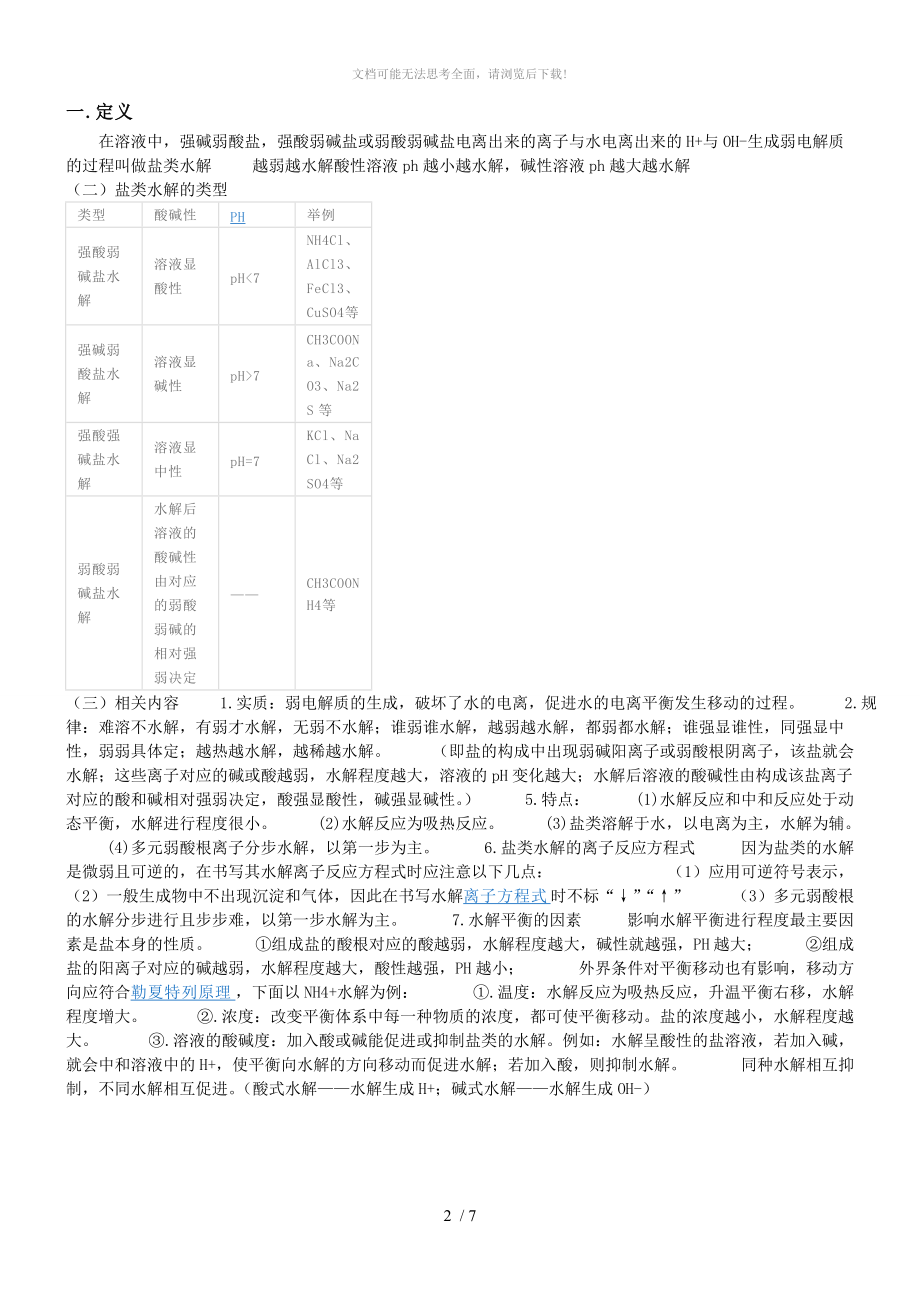 盐类水解解题技巧WORD.doc_第2页