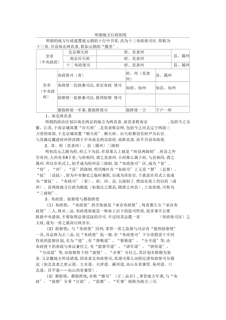 明朝地方行政制度.docx_第1页