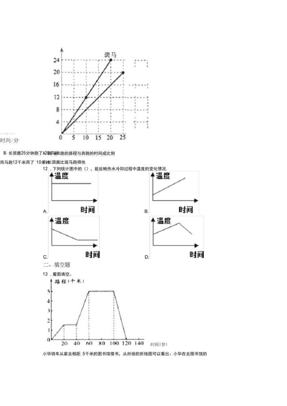 (易错题)小学数学五年级下册第七单元折线统计图检测题(含答案解析)(2).docx_第3页