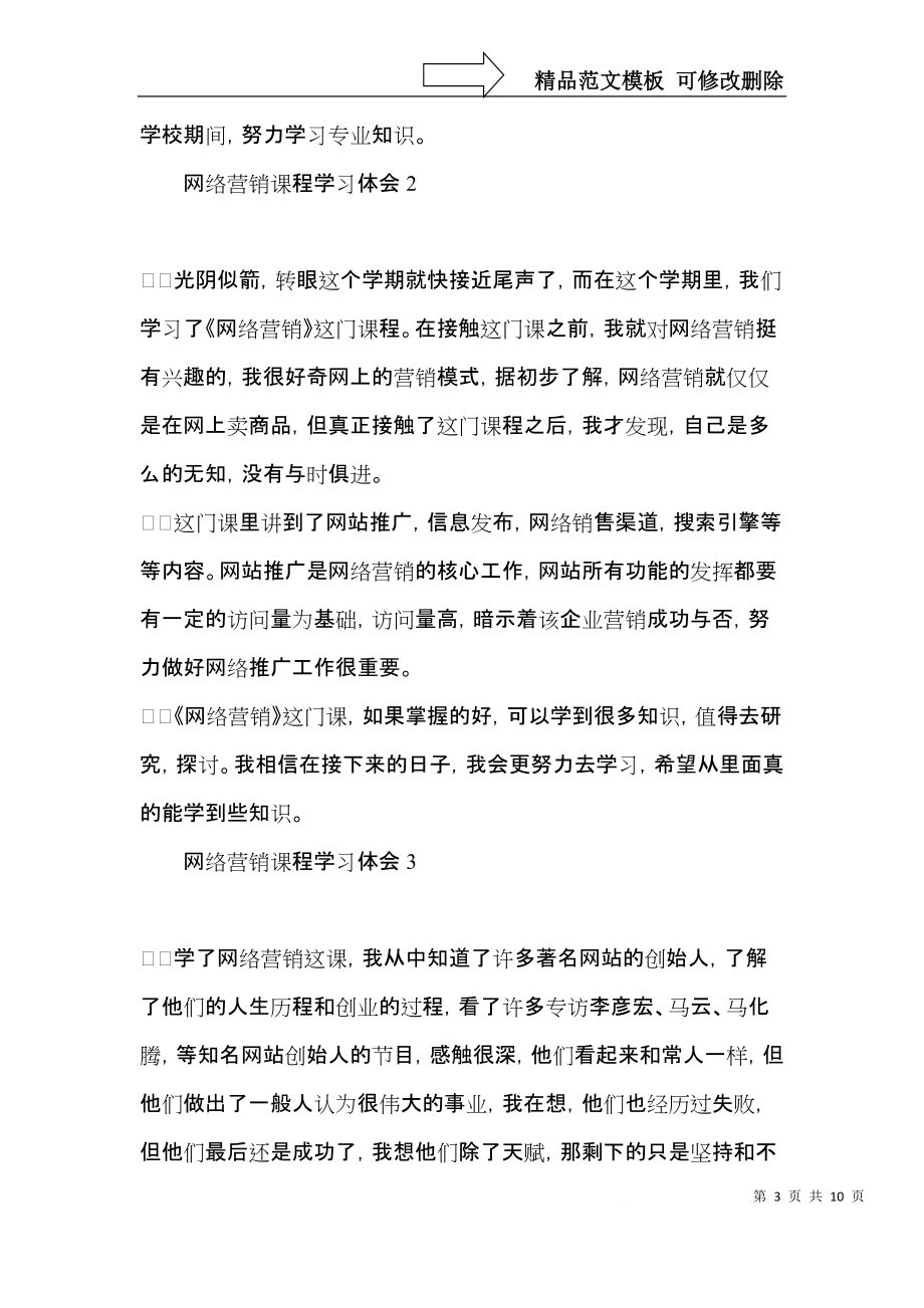 网络营销课程学习体会.docx_第3页