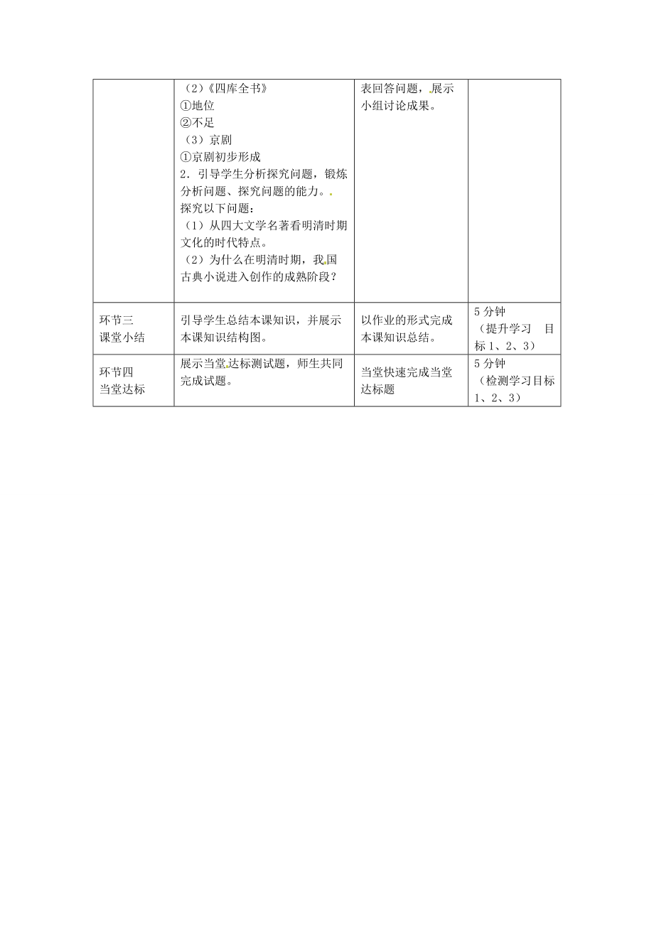 七年级历史下册 第三单元 第22课 明清时期的文化教案 冀教版-冀教版初中七年级下册历史教案.doc_第2页