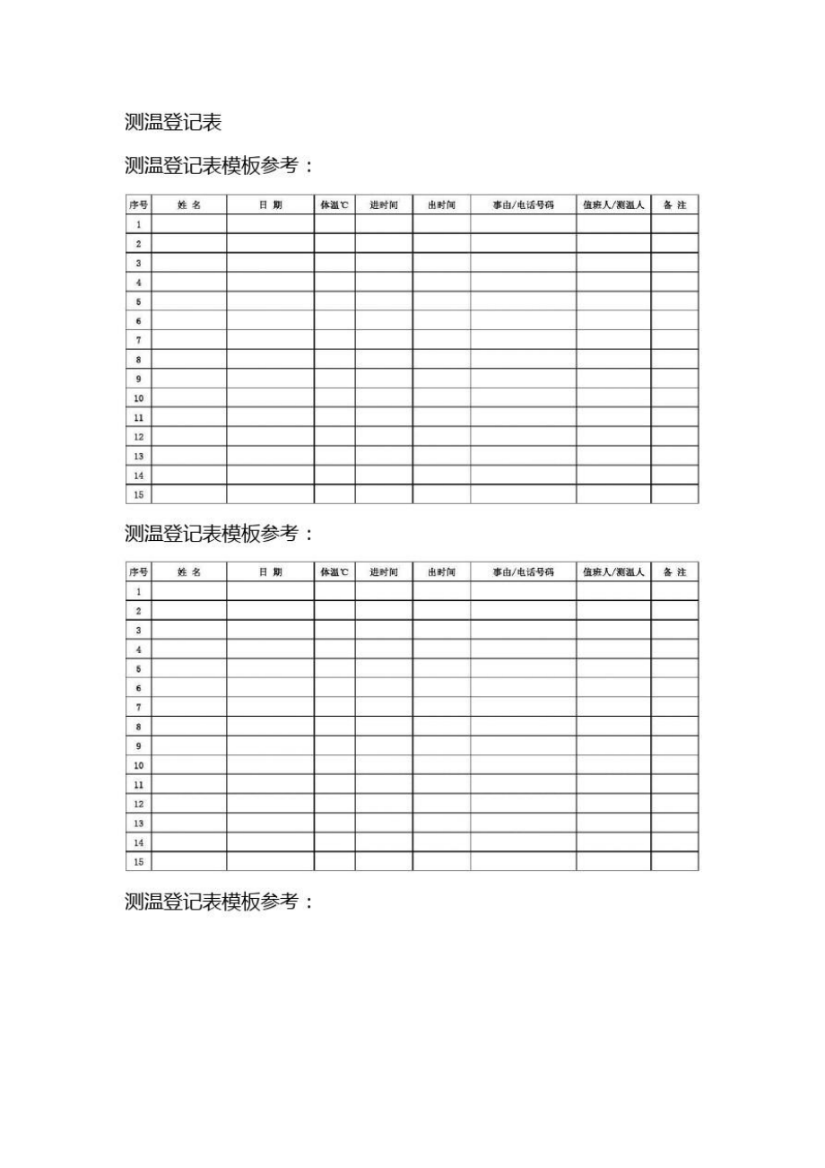 测温登记表.doc_第1页