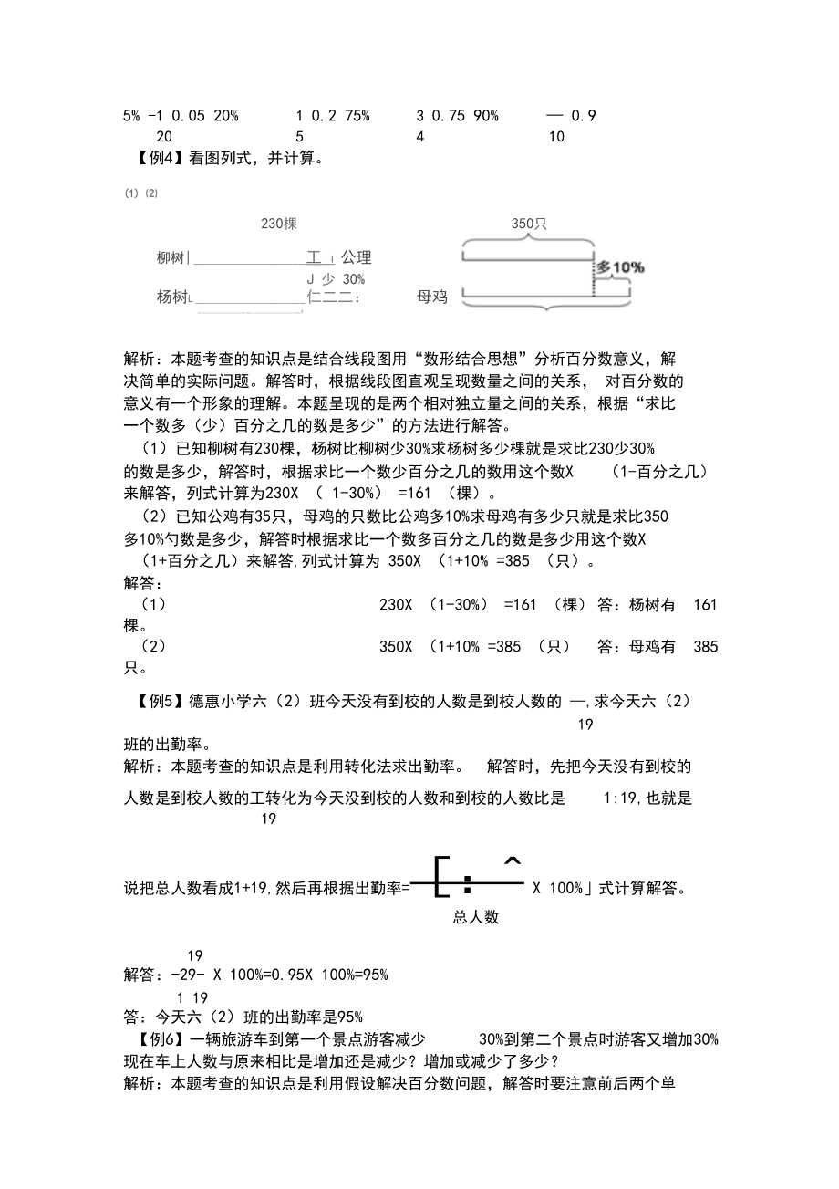 (最新部编教材)六年级数学上册能力提高题附答案：百分数(一).docx_第2页