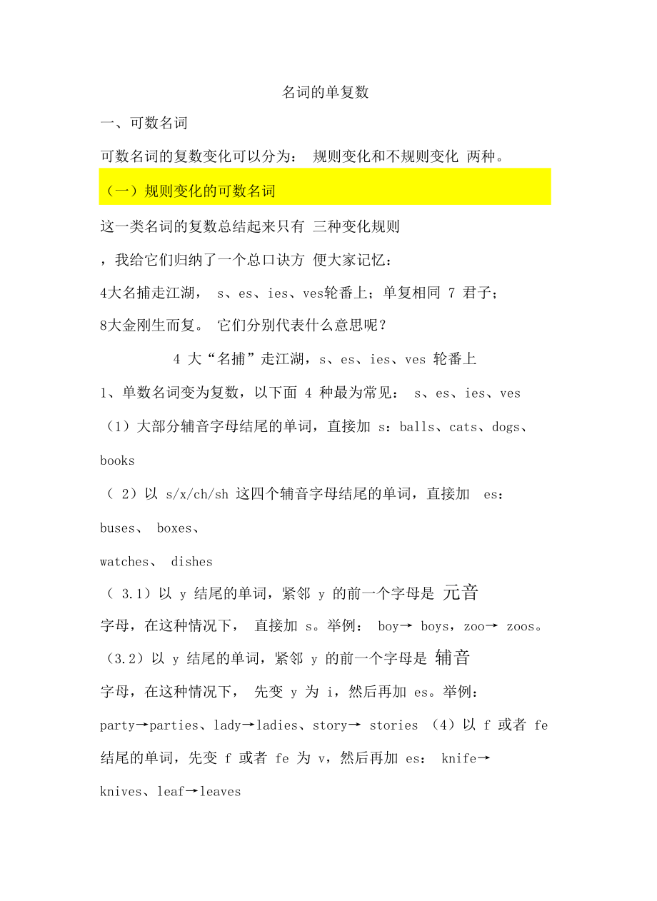 英语名词的单复数电子教案.docx_第2页