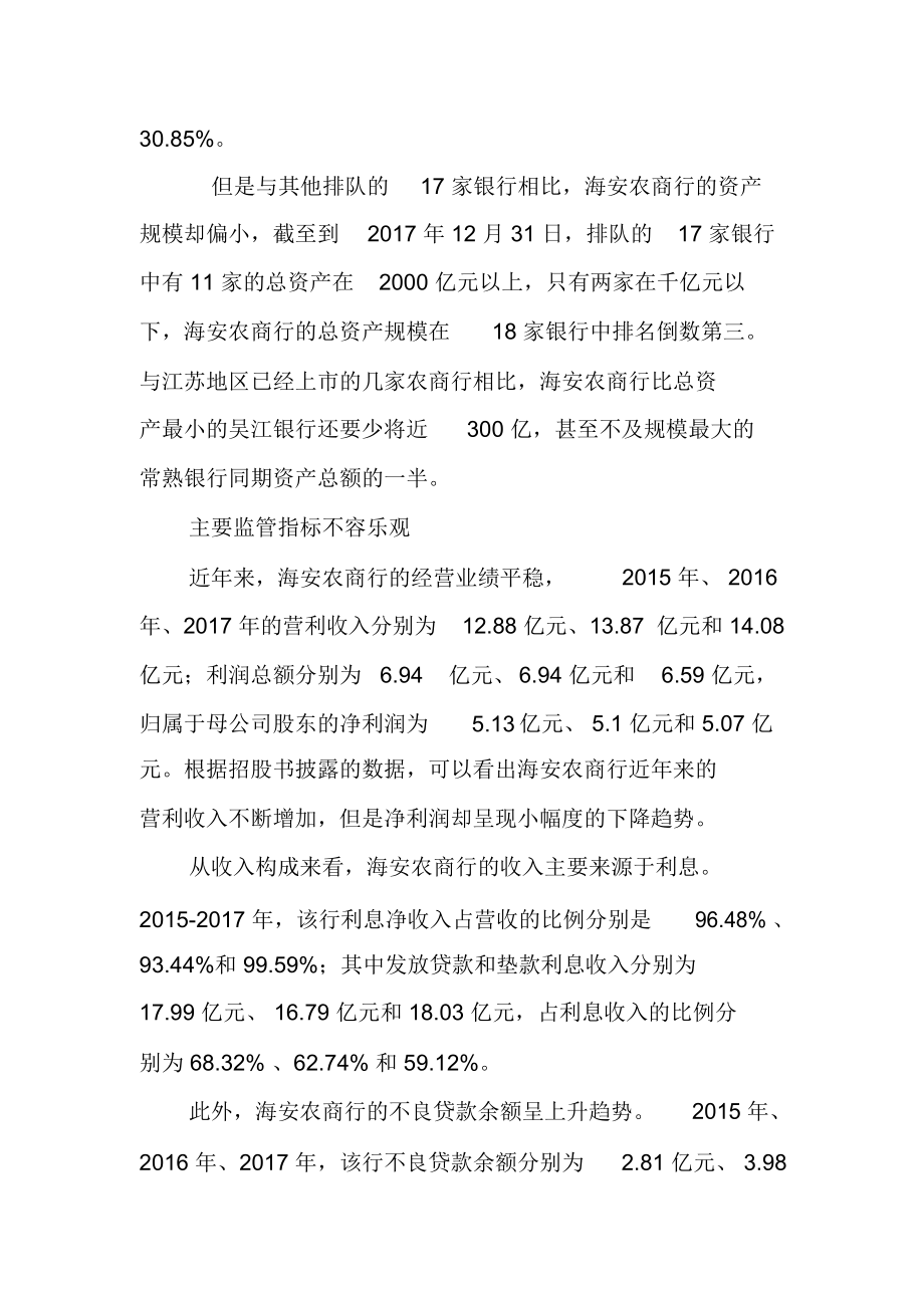 江苏海安农商行加入IPO阵营,主要监管指标不容乐观.doc_第3页