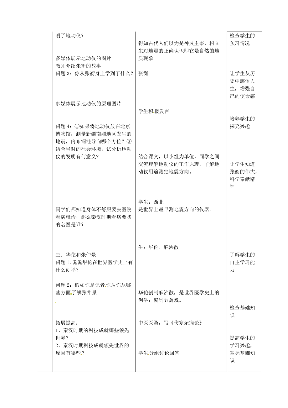 七年级历史上册 第16课 昌盛的秦汉文化（一）教案1 新人教版-新人教版初中七年级上册历史教案.doc_第3页