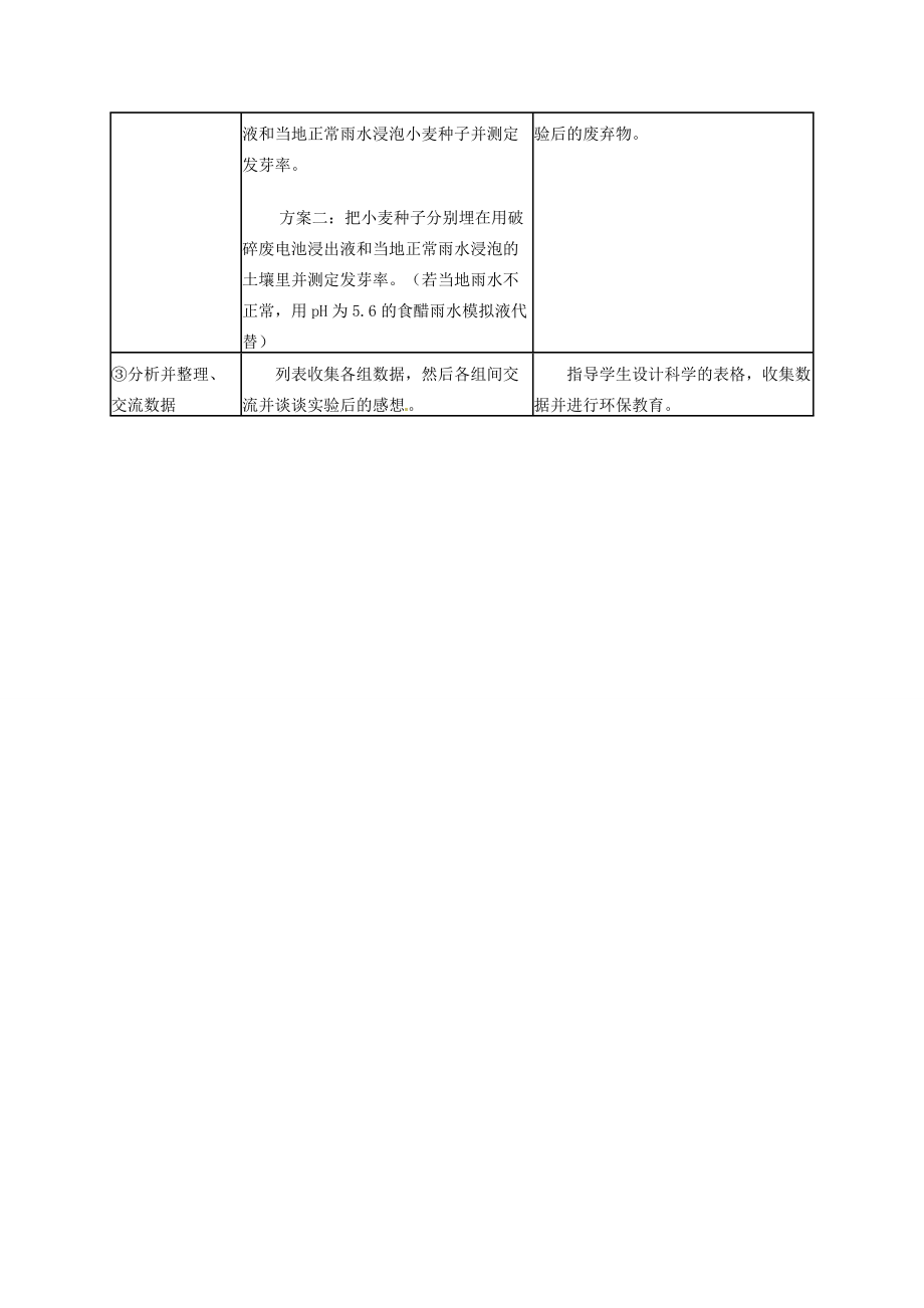 2013-2014学年七年级生物下册 第七章 人类活动对生物圈的影响 探究环境污染对生物的影响教案2 新人教版.doc_第3页