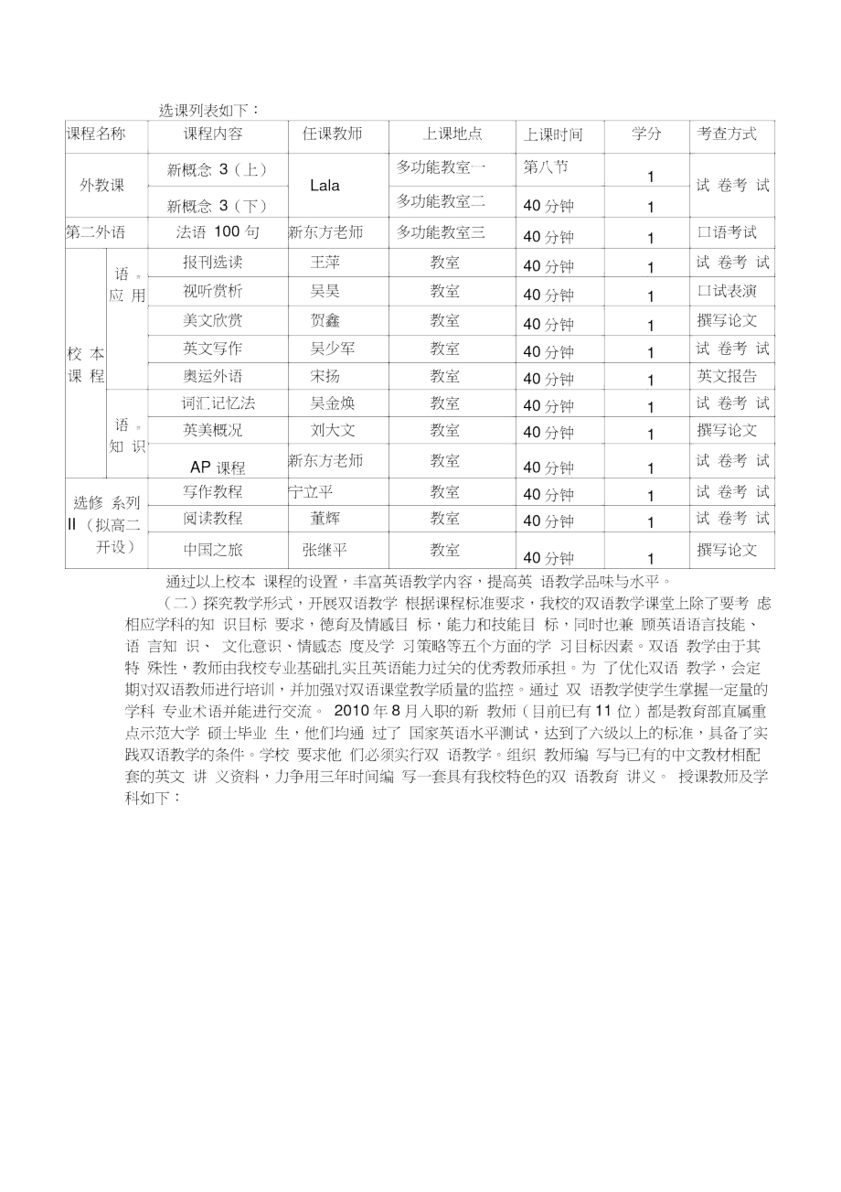 沈阳市第一中学创建外语学科特色实施方案.doc_第2页