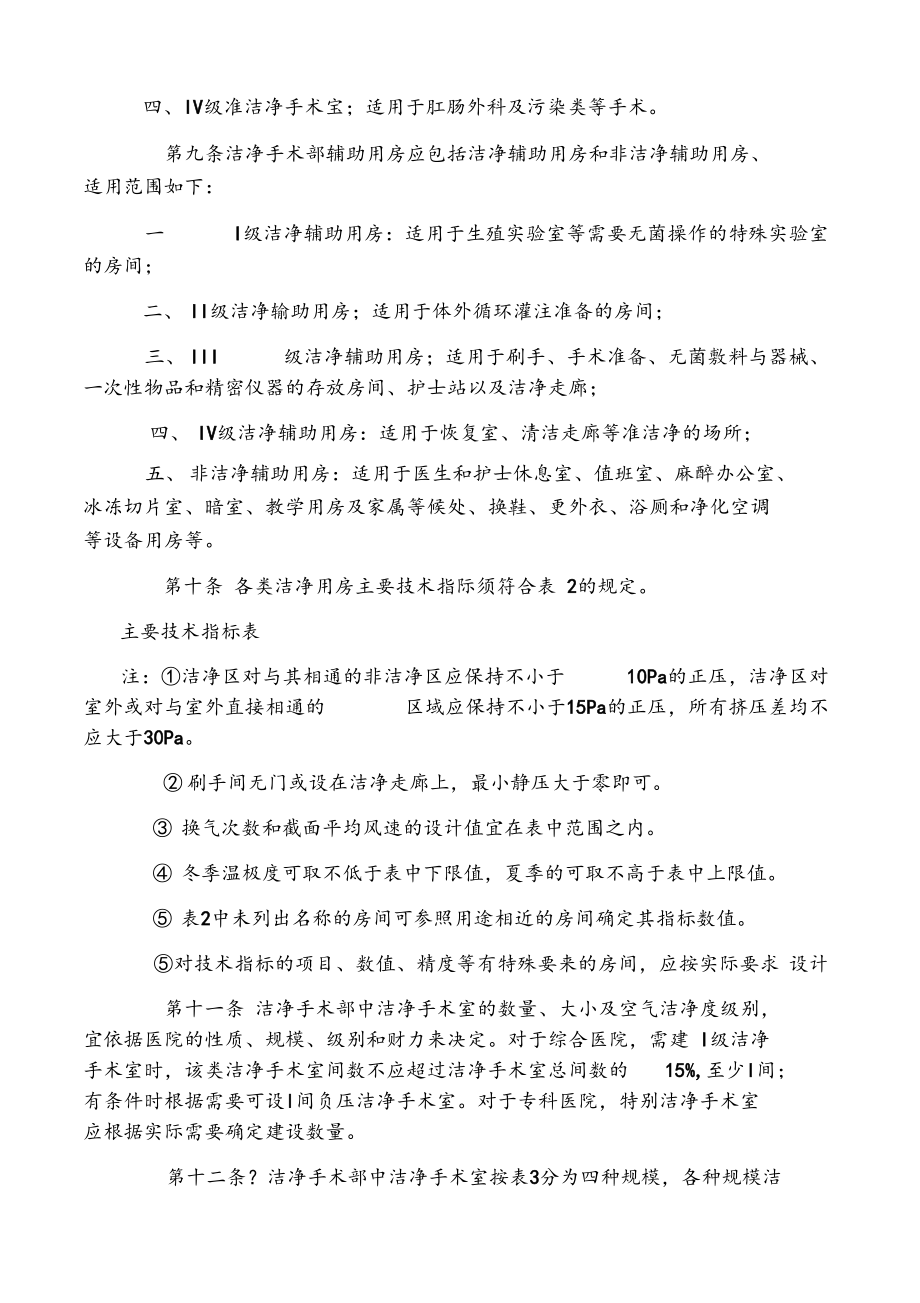 医院洁净手术室建设标准.docx_第2页