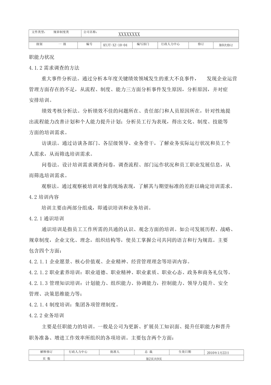 人力资源管理培训管理制度.docx_第2页