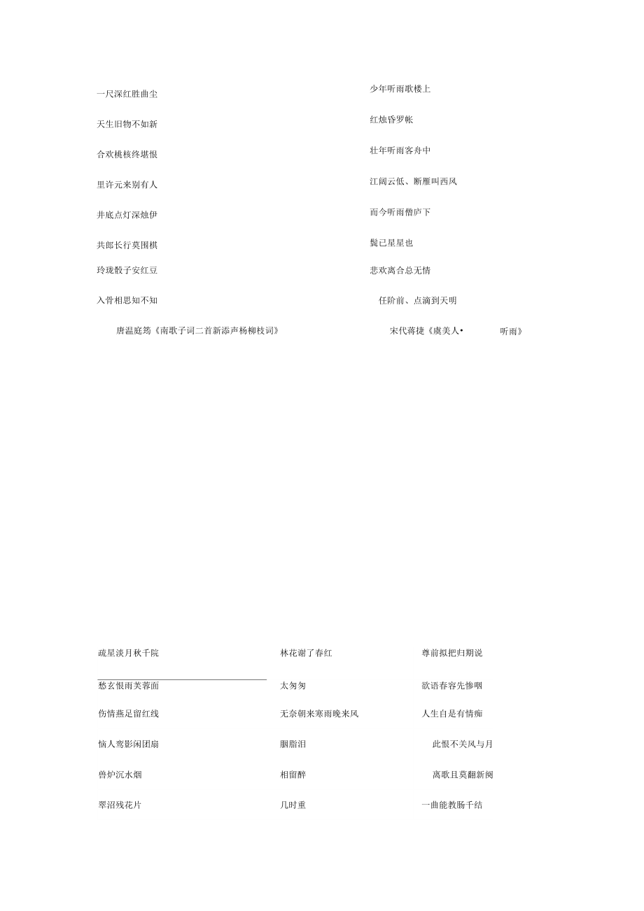 优美有意境的古诗词部分选集.doc_第1页