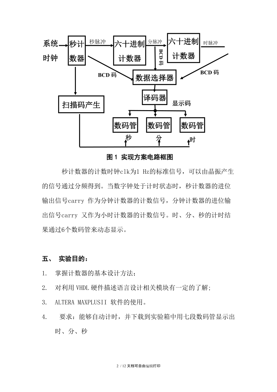 数字钟——实验报告.doc_第2页