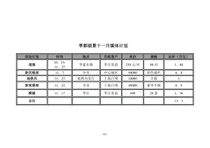 【管理精品】莘都丽景十一月媒体计划(1).doc