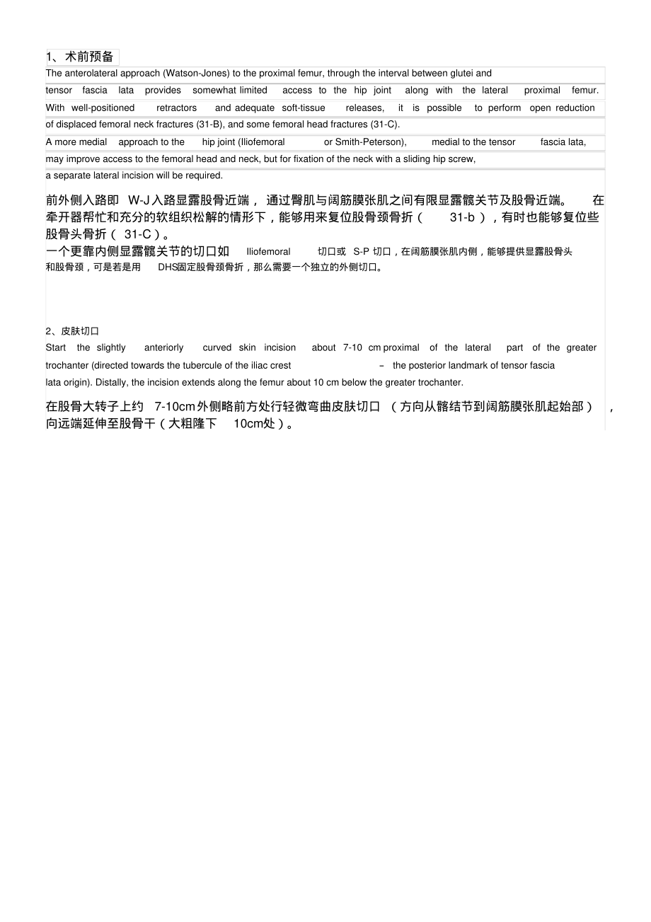 髋关节前外侧入路WatsonJones切口.pdf_第1页