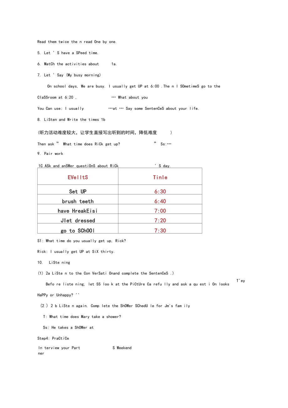 初中英语《Whattimedoyougotoschool(1)》优质课教案、教学设计.docx_第2页