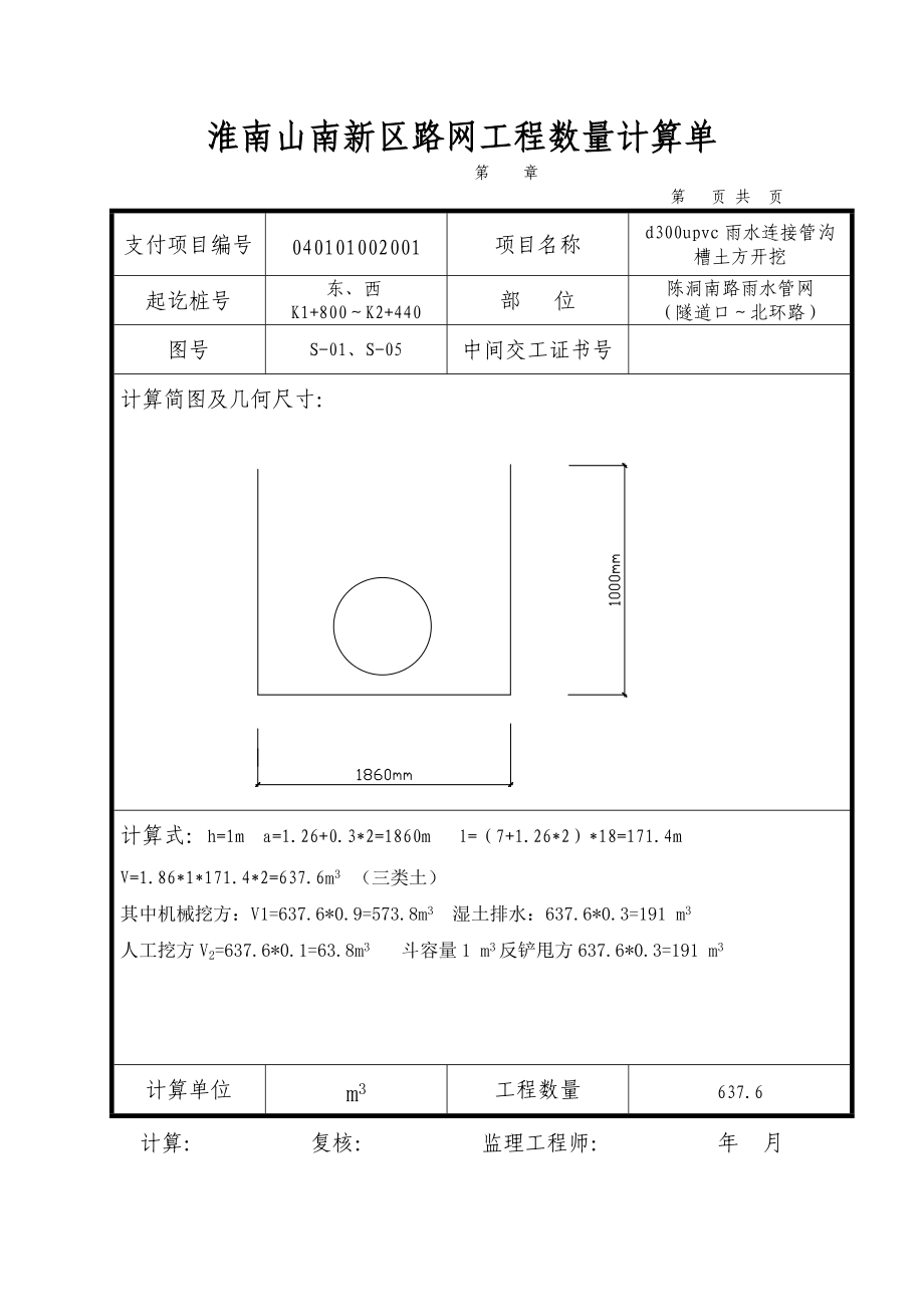 陈洞南路一期雨水管网工程计算单.docx_第3页