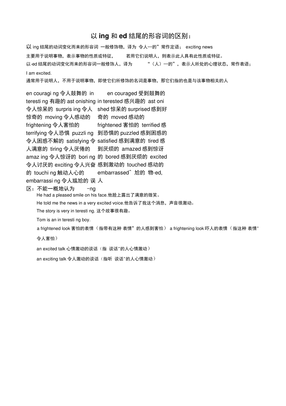 ing&ed结尾的形容词区别.doc_第1页