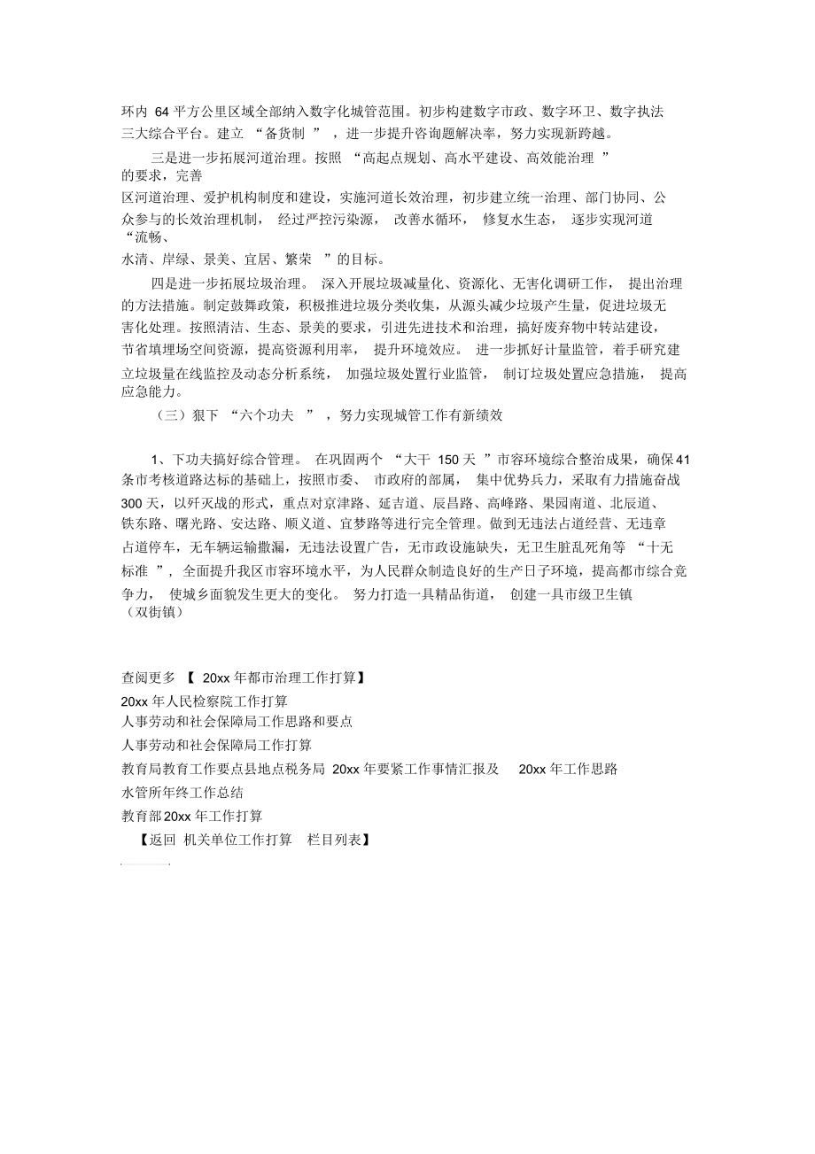 城市管理工作计划.docx_第2页