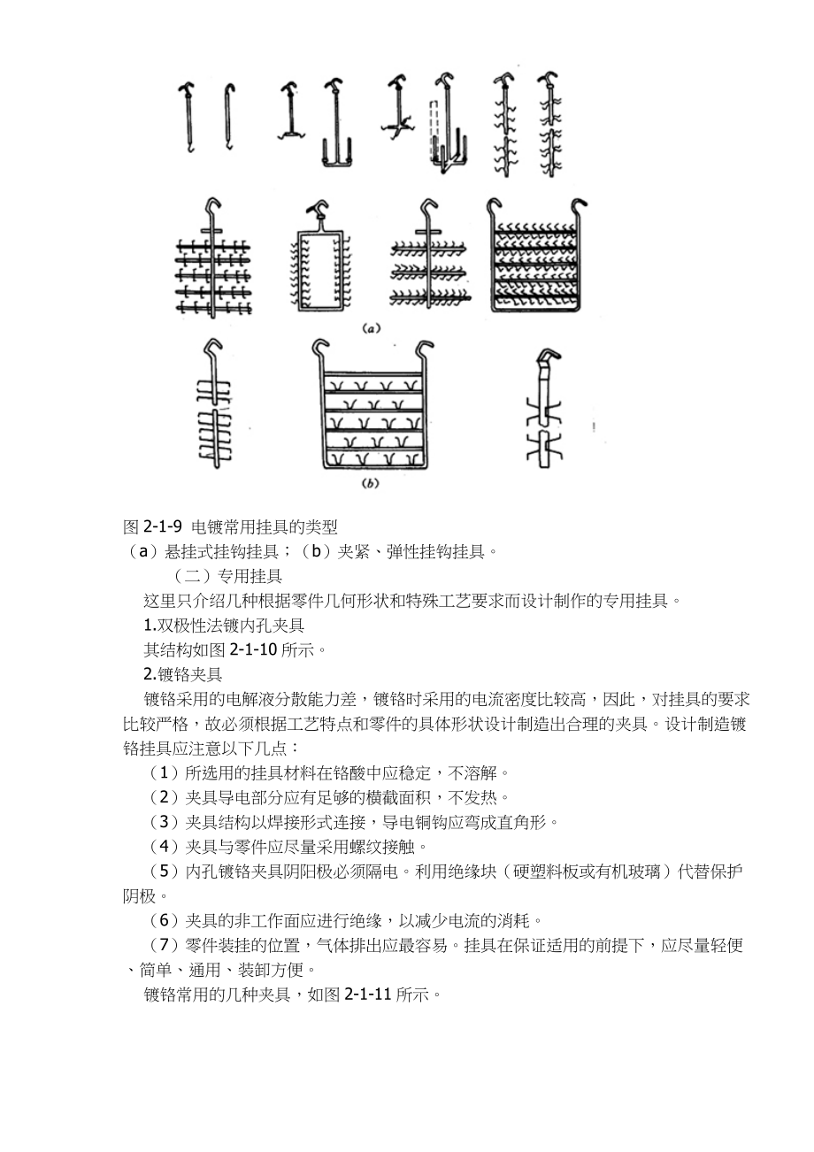 电镀零件表面准备和表面处理用挂具类形.docx_第2页